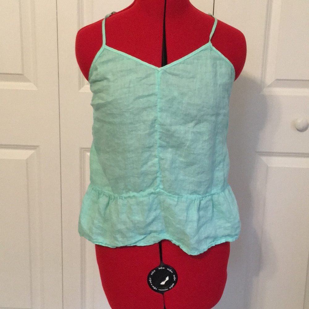 Like New Green J. Crew Tank Top